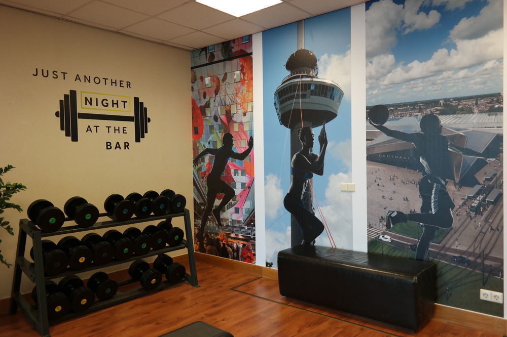 فندق روتردام ماريوت المظهر الخارجي الصورة The gym at the hotel